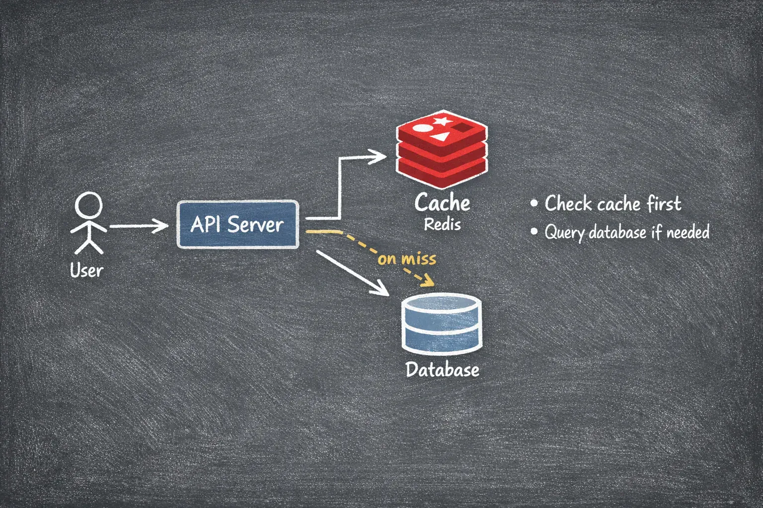The typical caching architecture looks like this